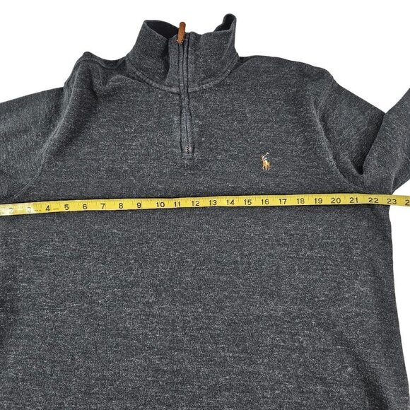 Polo Ralph Lauren Estate Rib Men's ¼ Zip 100% Cotton Pullover Sweater Size Large - Picture 7 of 16